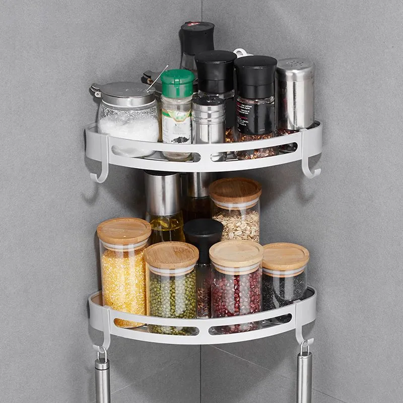Juego de accesorios de baño de aluminio moderno, estante de baño negro/plateado Clearhalo