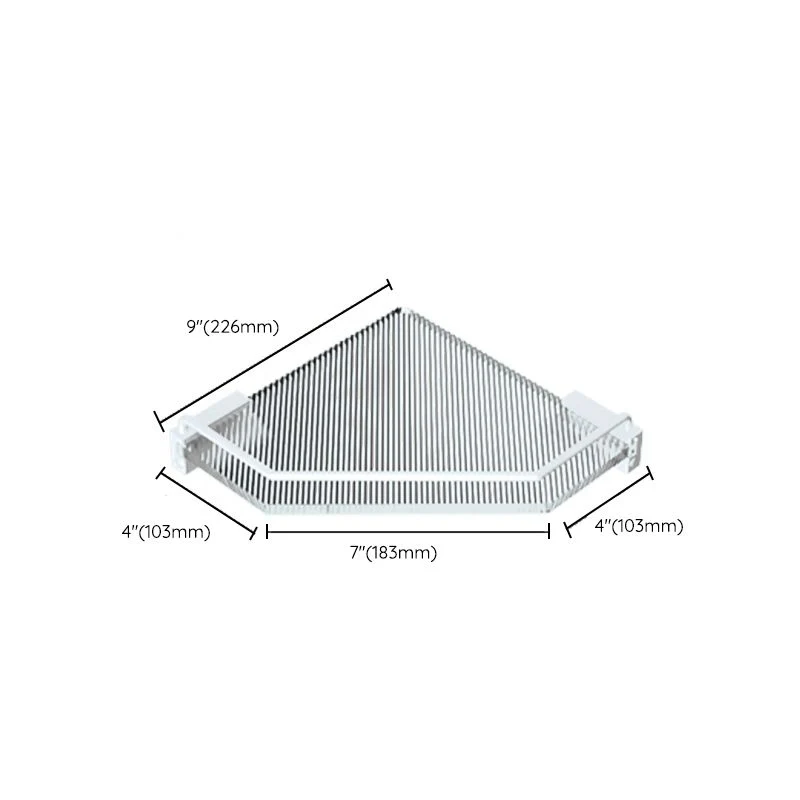 Juego de accesorios de baño blanco Juego de baño de metal y acrílico con estante para baño/ganchos para bata Clearhalo