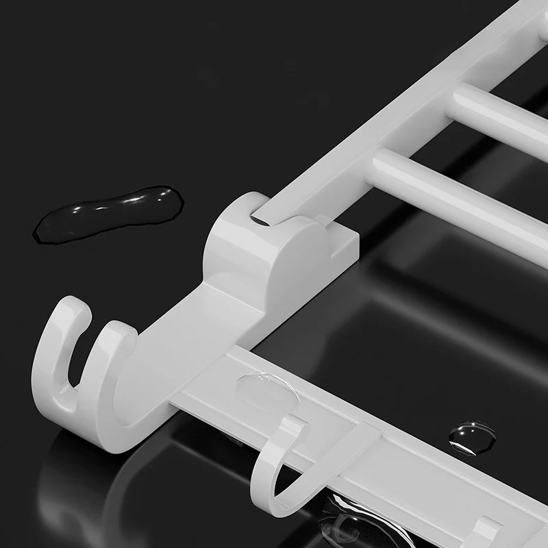 Juego de accesorios de baño blanco Kit de accesorios de baño de aluminio contemporáneo con barra para toallas Clearhalo