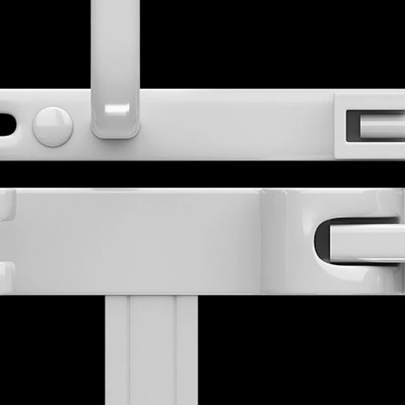 Juego de accesorios de baño blanco Kit de accesorios de baño de aluminio contemporáneo con barra para toallas Clearhalo