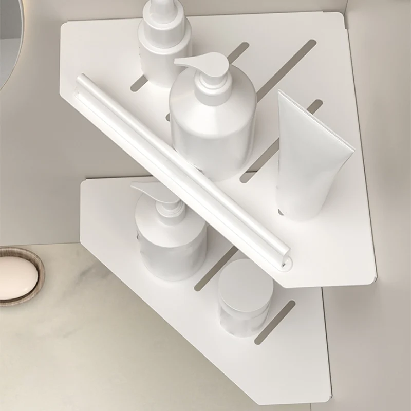 Juego de accesorios de baño blanco moderno, estante de baño, soporte de papel, Kit de accesorios de baño Clearhalo