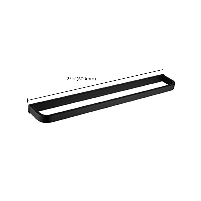 Juego de accesorios de baño clásicos modernos en ganchos para batas/toallero de acero inoxidable en color negro mate Clear...