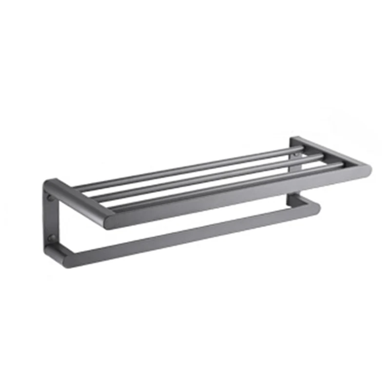 Juego de accesorios de baño con anillo de toalla de acero inoxidable moderno, estante de baño, juego de accesorios para ba...