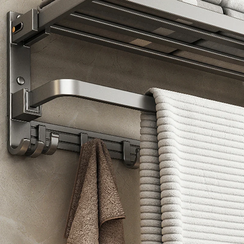 Juego de accesorios de baño con barra de toalla moderna, estante de baño, Kit de accesorios de baño Clearhalo