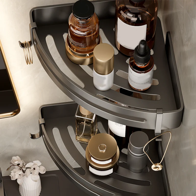 Juego de accesorios de baño con estante de baño de acero inoxidable moderno, juego de baño con barra de toalla Clearhalo