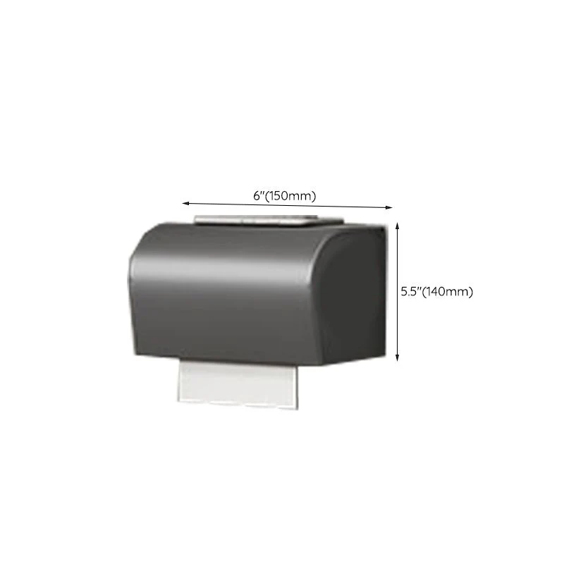 Juego de accesorios de baño con juego de accesorios de baño de aluminio gris moderno Clearhalo