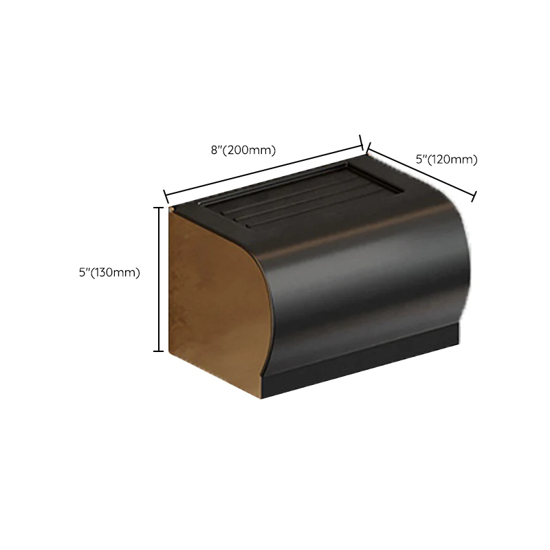 Juego de accesorios de baño con juego de accesorios de baño de aluminio negro tradicional Clearhalo