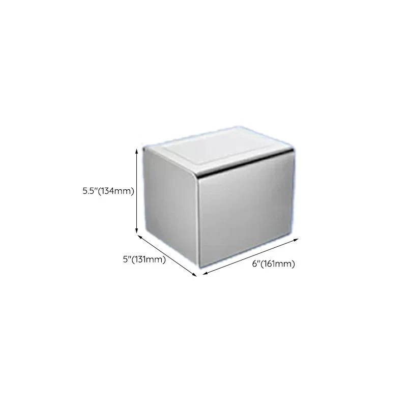 Juego de accesorios de baño contemporáneo en aluminio con toallero/estante para baño Clearhalo