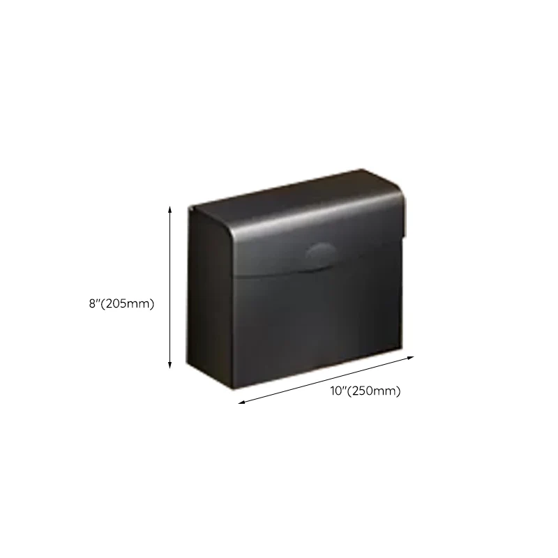Juego de accesorios de baño contemporáneo con acabado negro y estante para baño/toallero Clearhalo