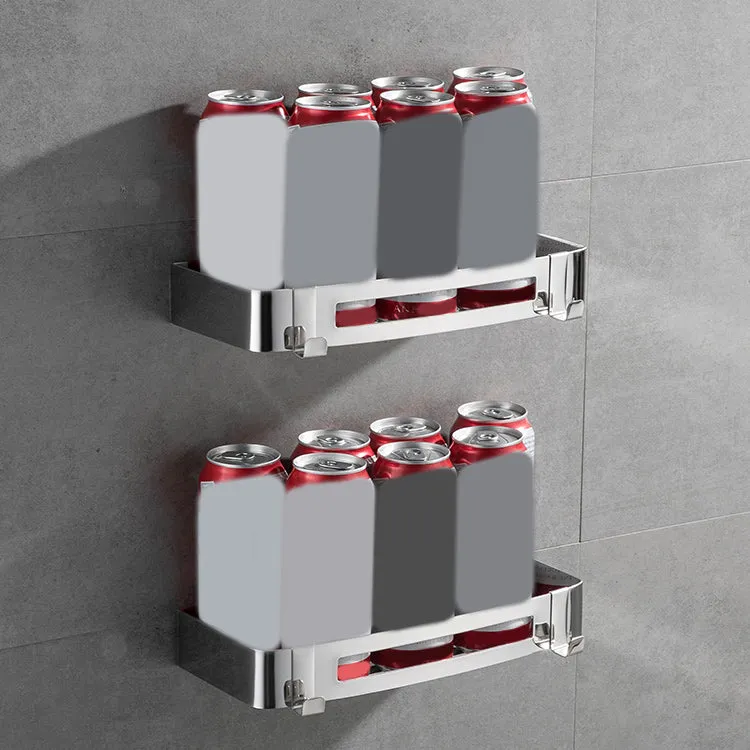 Juego de accesorios de baño contemporáneo de 2/3 piezas, estante de baño geométrico en acero inoxidable Clearhalo