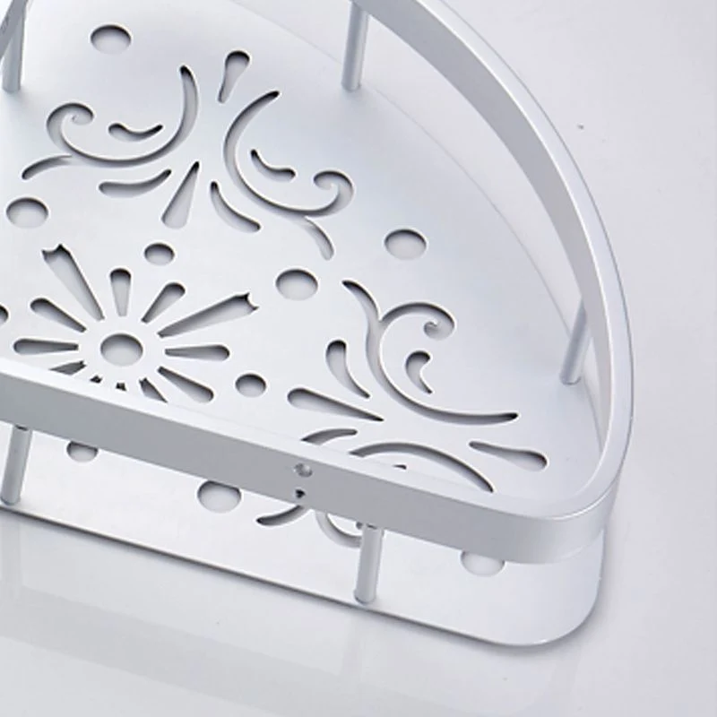 Juego de accesorios de baño contemporáneo plateado Juego de baño de aluminio inoxidable Clearhalo