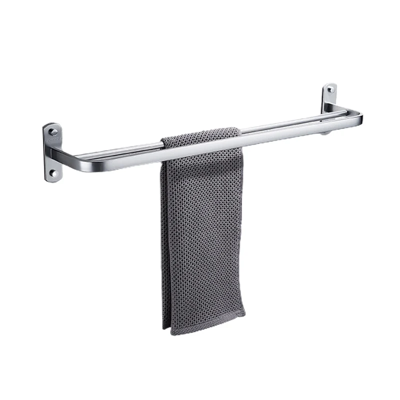 Juego de accesorios de baño contemporáneo, toallero/estante de baño y soporte para papel incluidos. Clearhalo