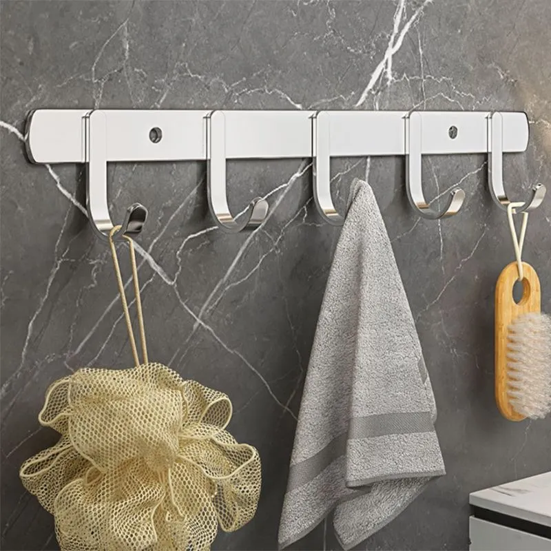Juego de accesorios de baño cromados contemporáneos Juego de baño de cromo pulido en acero inoxidable Clearhalo