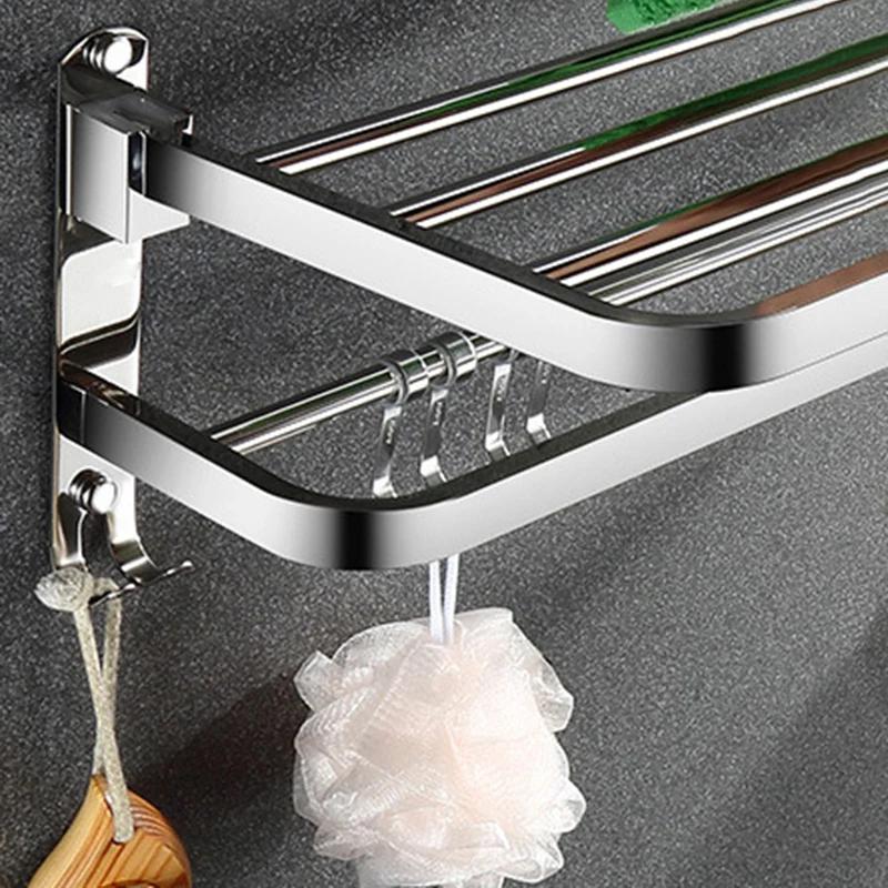 Juego de accesorios de baño de cromo pulido clásico, barra para toallas, soporte para papel y gancho para bata incluido Cl...