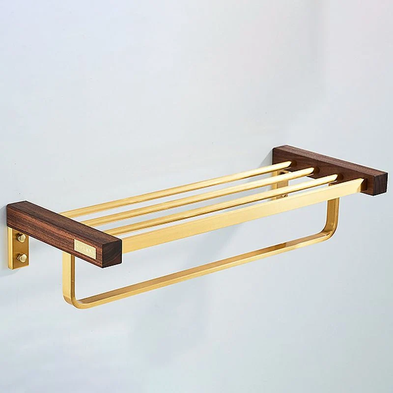 Juego de accesorios de baño dorados modernos, estante para baño, soporte de papel, accesorios de baño Clearhalo