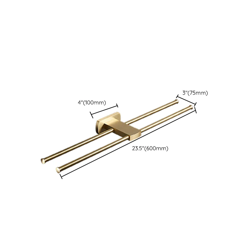 Juego de accesorios de baño dorados tradicionales, kit de accesorios de baño de latón Clearhalo