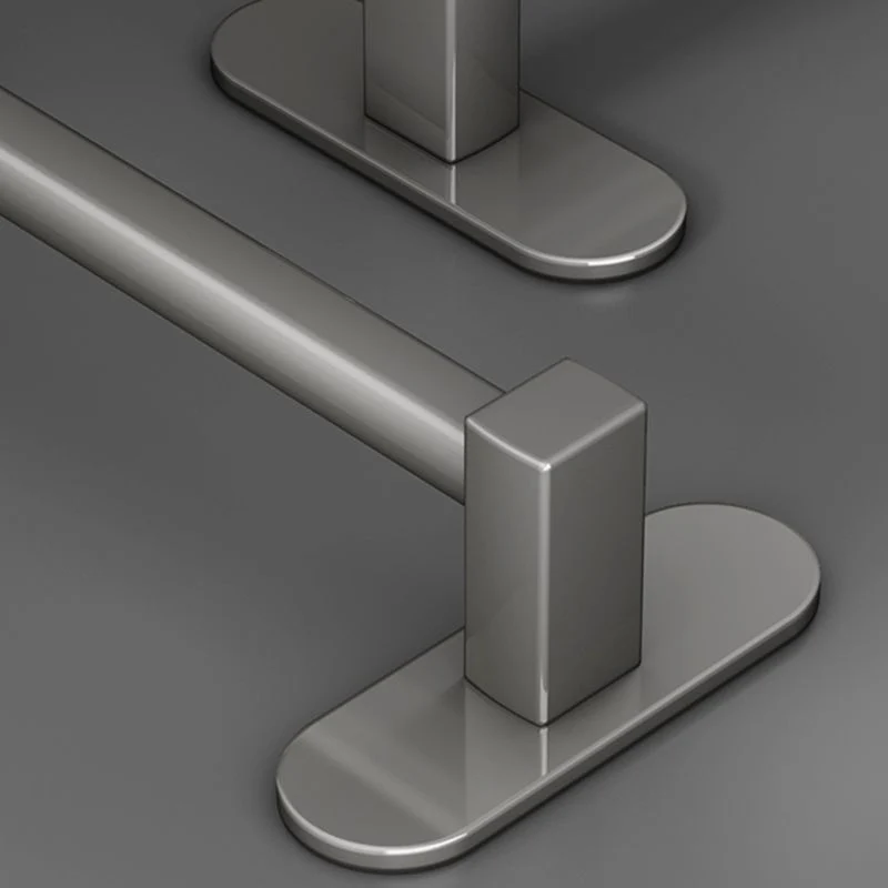 Juego de accesorios de baño gris, estante de baño moderno de 1/2 pieza, antioxidante Clearhalo