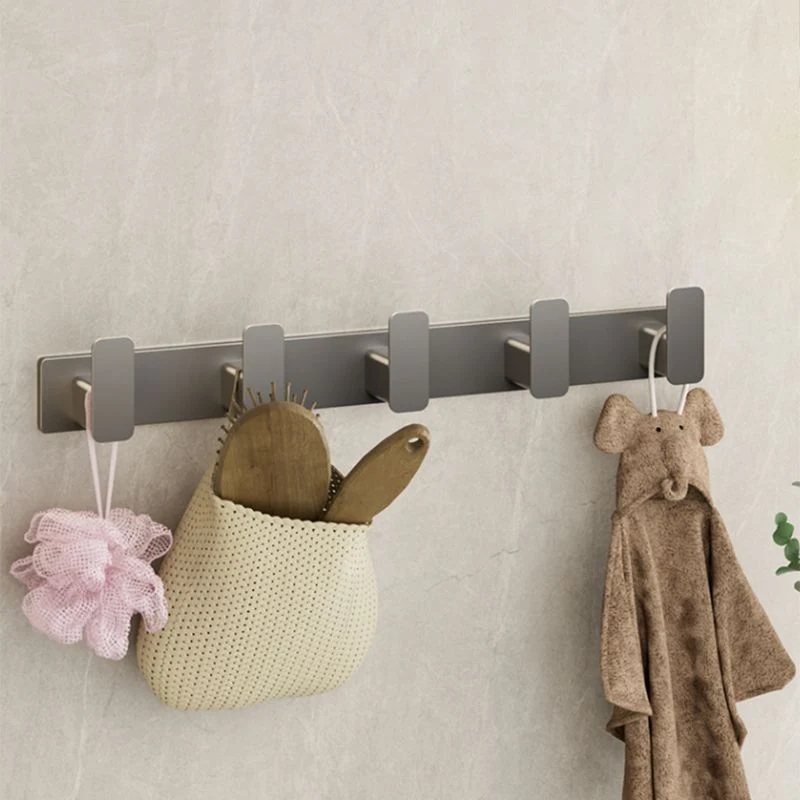 Juego de accesorios de baño gris moderno, estante para baño, toallero, barra, Kit de accesorios de baño Clearhalo