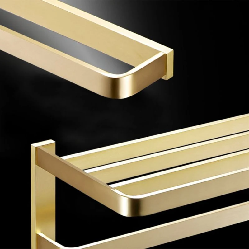 Juego de accesorios de baño de latón cepillado, kit de accesorios de baño dorado retro Clearhalo