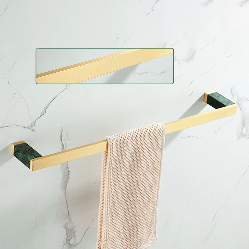 Juego de accesorios de baño de latón, kit de accesorios de baño de mármol para el hogar Clearhalo