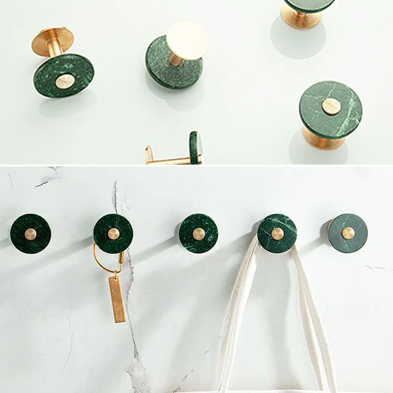 Juego de accesorios de baño de latón, kit de accesorios de baño de mármol para el hogar Clearhalo