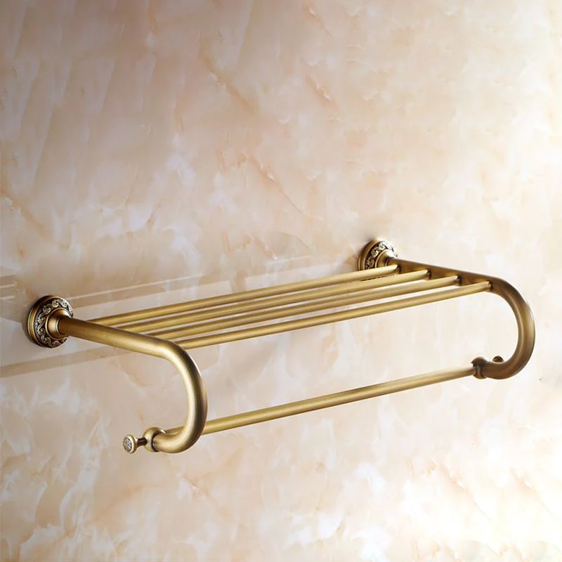 Juego de accesorios de baño de latón tradicional Juego de baño de bronce cepillado Clearhalo