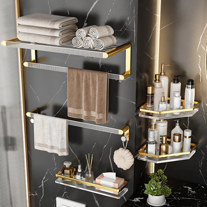 Juego de accesorios de baño de metal y acrílico Hardware de baño transparente Clearhalo