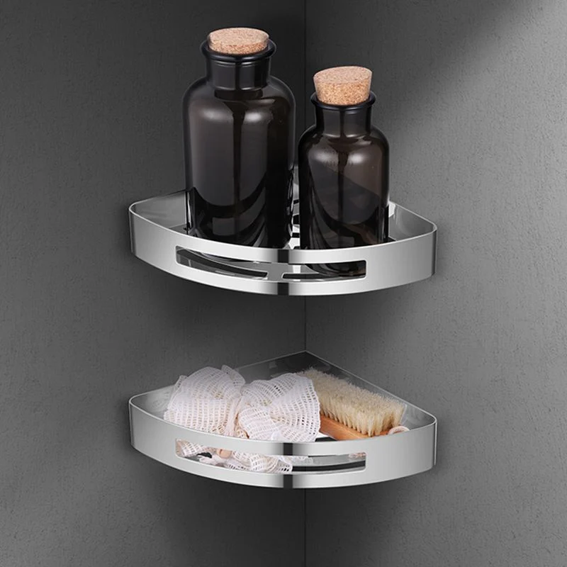 Juego de accesorios de baño de metal, juego de accesorios de baño plateados modernos Clearhalo