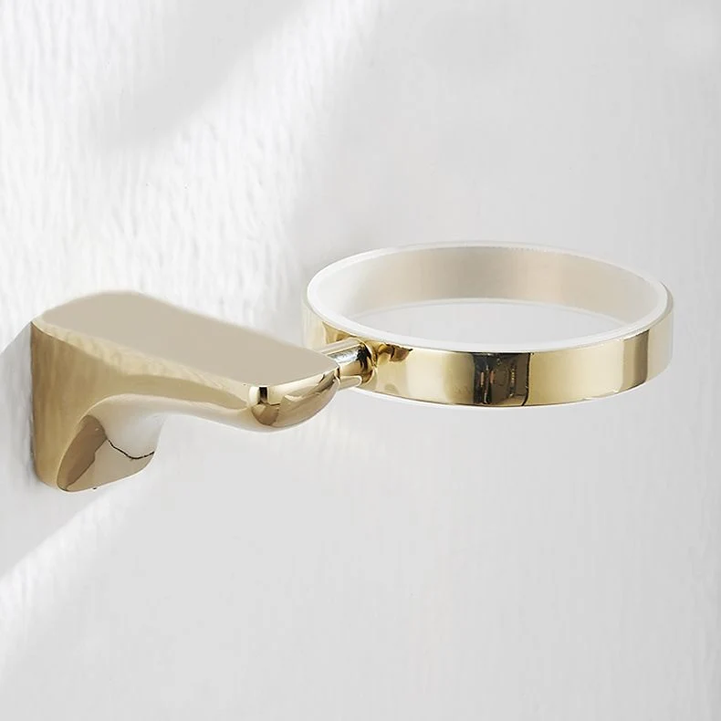Juego de accesorios de baño de metal de 2 piezas Juego de soporte y escobilla de baño tradicional Clearhalo