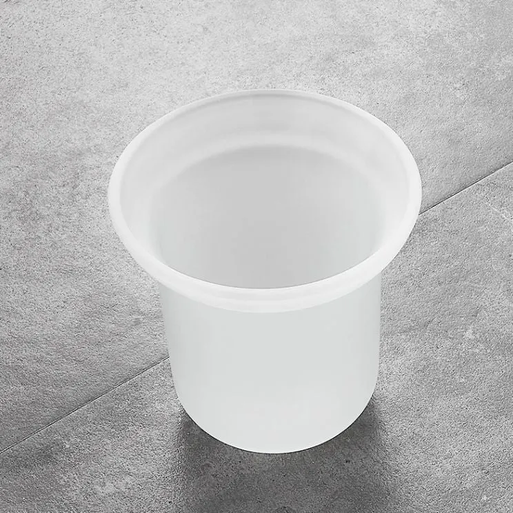 Juego de accesorios de baño de metal de 2 piezas Juego de soporte y escobilla de baño tradicional Clearhalo