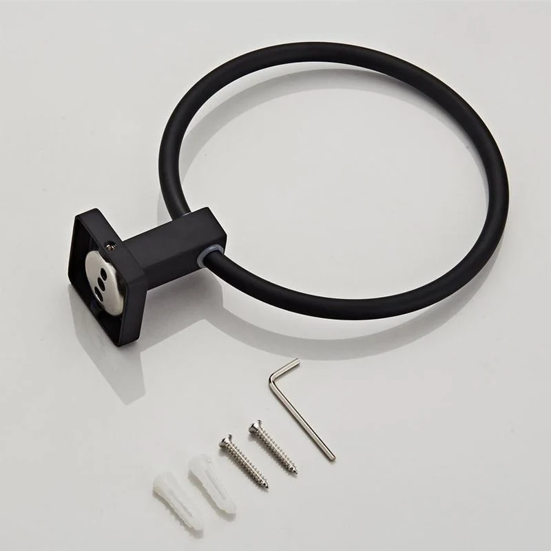 Juego de accesorios de baño de metal tradicional, ganchos para batas, barra para toallas, anillo y soporte para papel Clea...