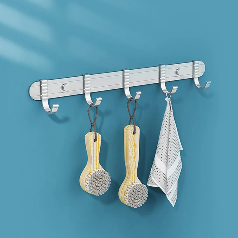 Juego de accesorios de baño Minimalism Grey Barra para toallas de aluminio estilo moderno Clearhalo