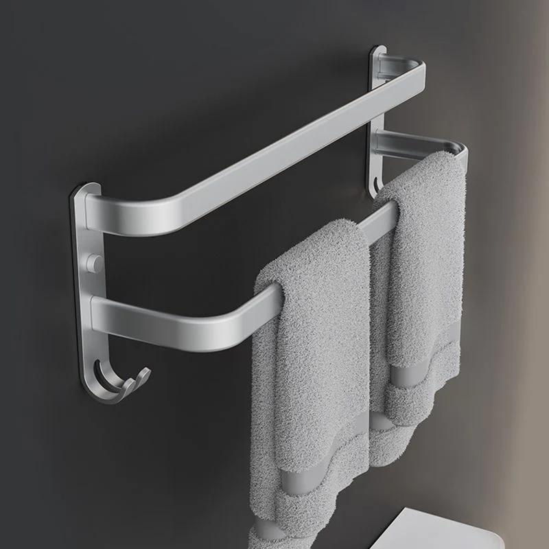 Juego de accesorios de baño minimalista, ganchos para batas/barra para toallas y estante para baño de acero inoxidable Cle...