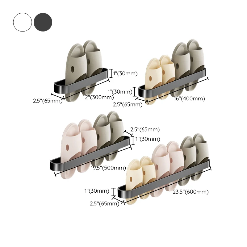 Juego de accesorios de baño minimalista, zapatero/barra para toallas de metal Clearhalo
