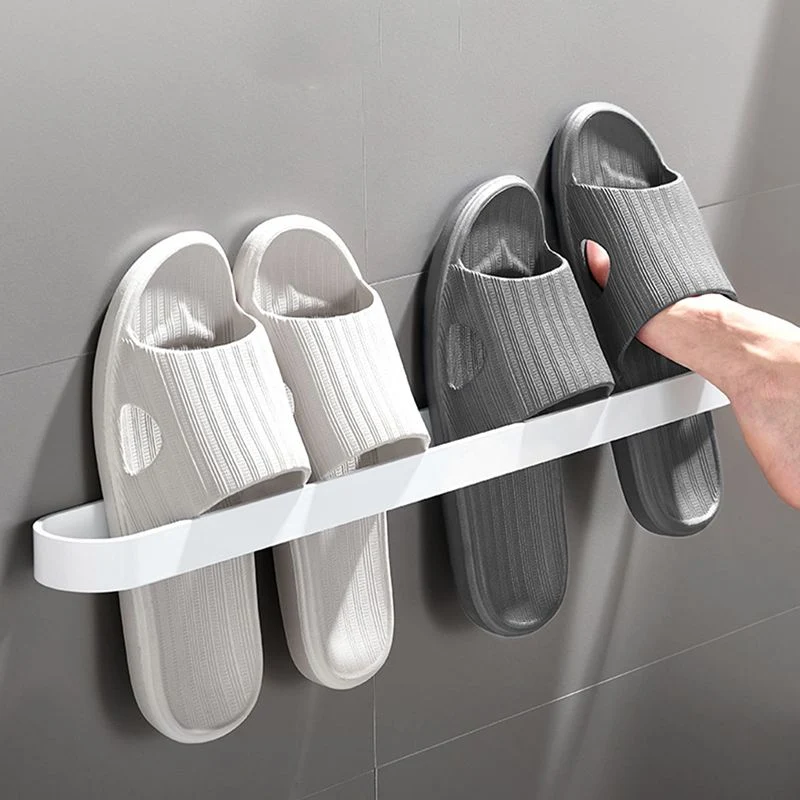Juego de accesorios de baño minimalista, zapatero/barra para toallas de metal Clearhalo