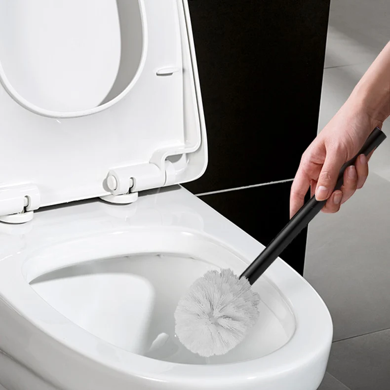 Juego de accesorios de baño moderno, accesorios de baño de metal en negro mate Clearhalo