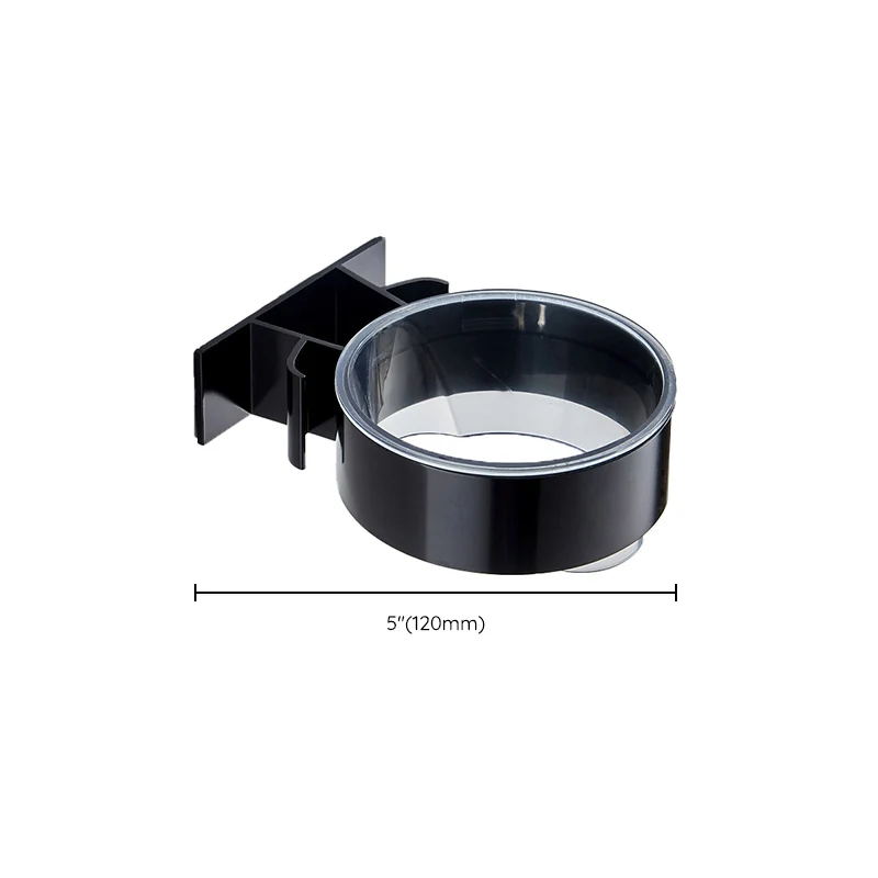 Juego de accesorios de baño moderno, barra de toalla, jabonera negra, juego de accesorios para baño Clearhalo