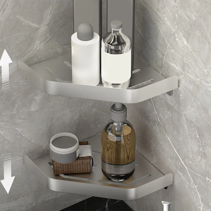 Juego de accesorios de baño moderno, estante de baño plateado, barra de toalla, Kit de accesorios de baño Clearhalo