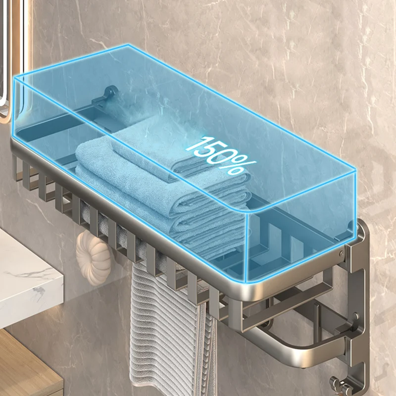 Juego de accesorios de baño moderno, estante de baño gris, soporte de papel, Kit de accesorios de baño Clearhalo