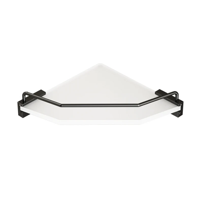 Juego de accesorios de baño moderno, estante para baño, toallero, juego de accesorios de baño negro Clearhalo