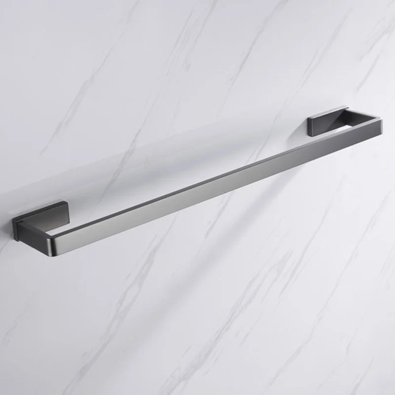 Juego de accesorios de baño moderno gris de 5 piezas en acero inoxidable Clearhalo