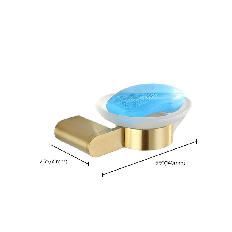 Juego de accesorios de baño moderno Juego de accesorios de baño con barra de toalla dorada Clearhalo