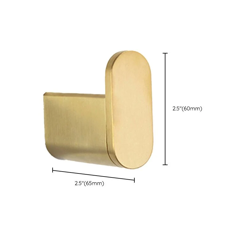 Juego de accesorios de baño moderno Juego de accesorios de baño con barra de toalla dorada Clearhalo