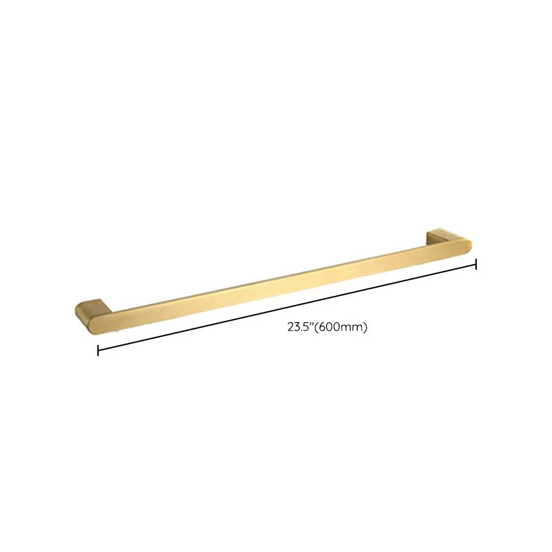 Juego de accesorios de baño moderno Juego de accesorios de baño con barra de toalla dorada Clearhalo