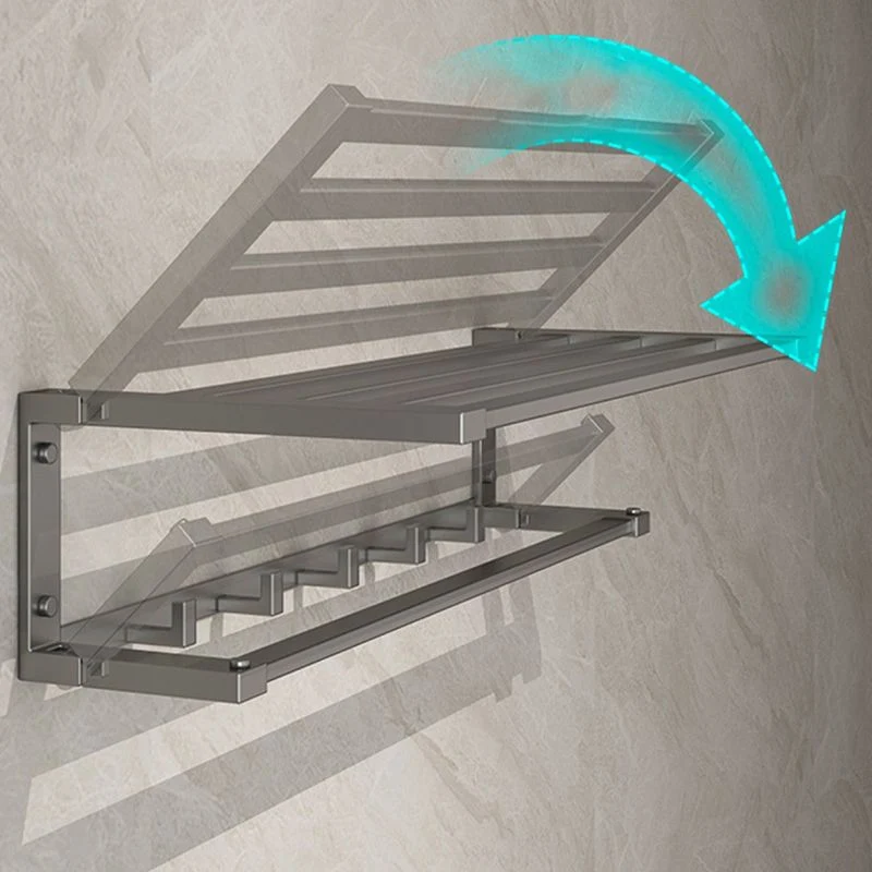 Juego de accesorios de baño moderno Juego de herrajes para accesorios de baño grises Clearhalo
