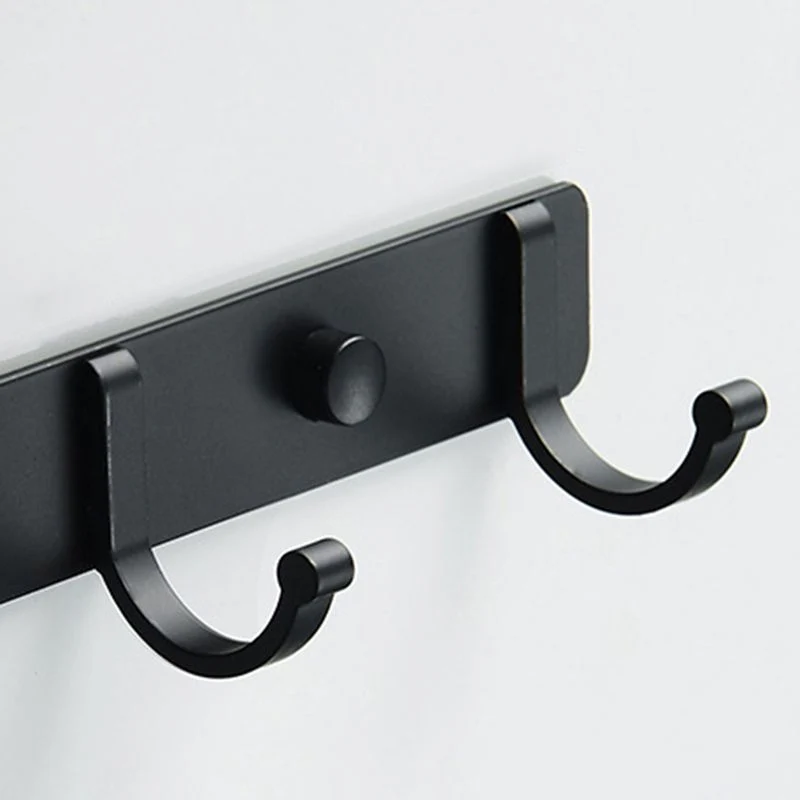Juego de accesorios de baño moderno, kit de accesorios de baño plateado/negro Clearhalo