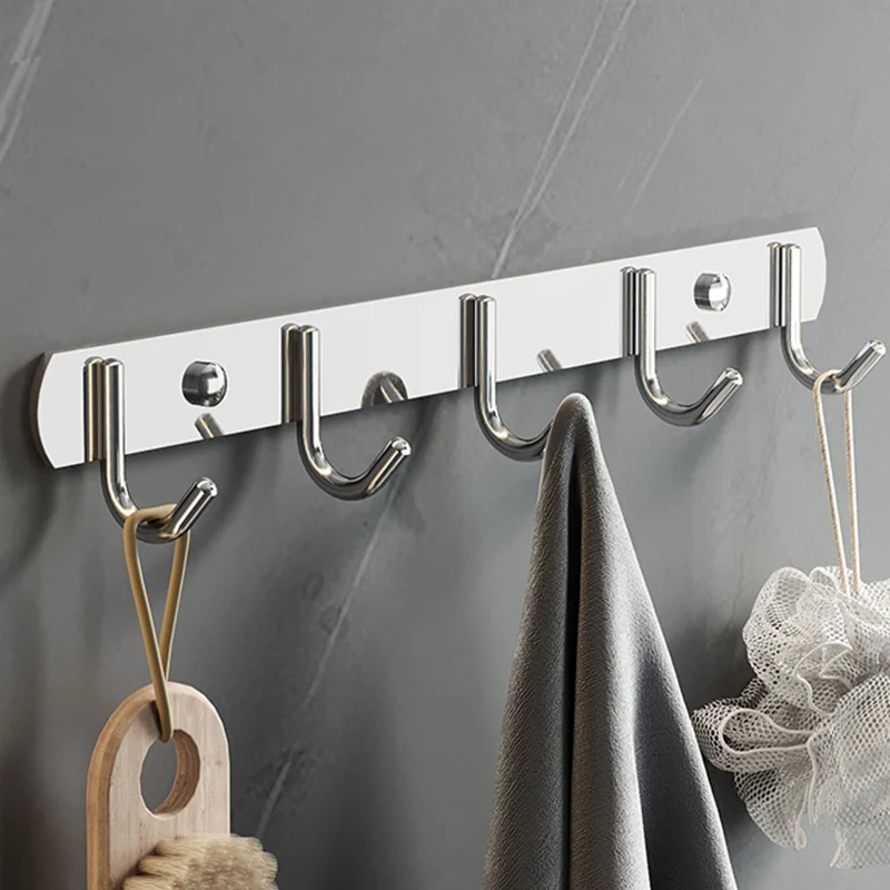 Juego de accesorios de baño moderno de 7 piezas, accesorios de baño de cromo pulido Clearhalo