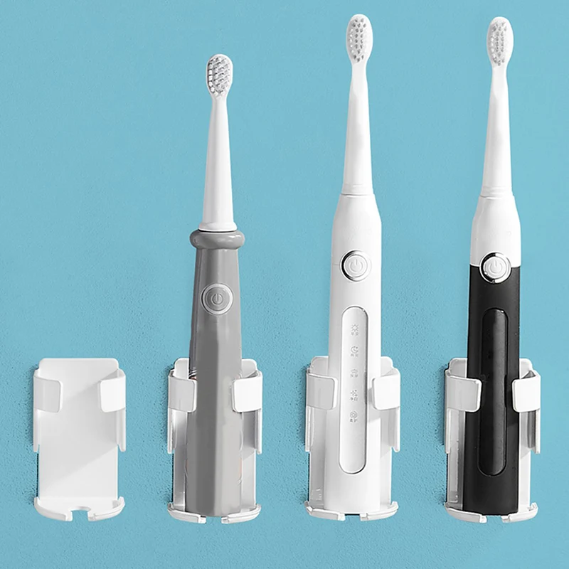 Juego de accesorios de baño moderno de 4 piezas en blanco y negro, soporte para cepillos de dientes Clearhalo