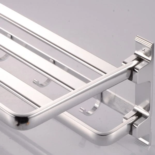 Juego de accesorios de baño moderno de 5 piezas con estante triangular para baño Clearhalo