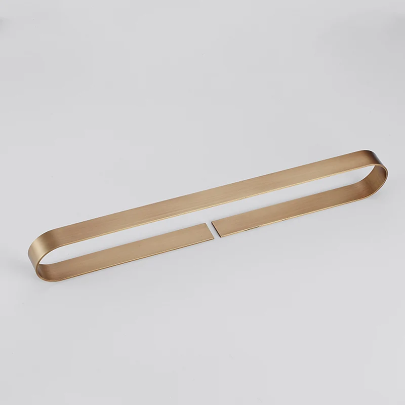 Juego de accesorios de baño moderno de 2 piezas en dorado/negro, toallero Clearhalo